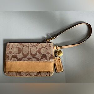 Coach mini wristlet pouch